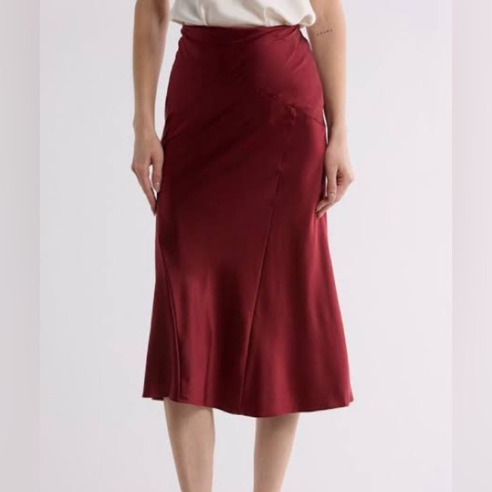 Veronica Beard Maroon Skirt